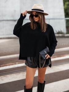Sweter damski Odile Cocomore czarny