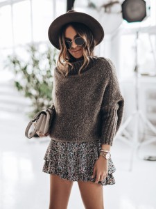 Sweter damski Olimp Cocomore fango