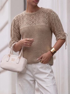 Sweter damski Felix Cocomore latte