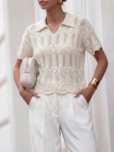 Sweter damski Colly Cocomore beżowy