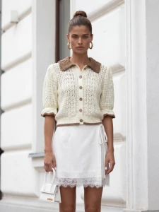 Sweter damski Freya Cocomore ecru