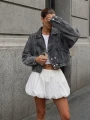 kurtka jeans czarna